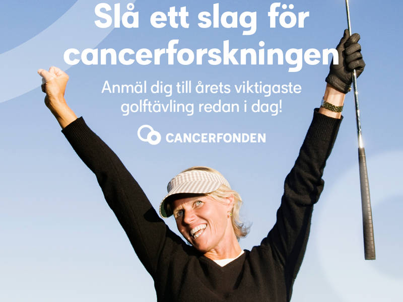 Ett slag för Cancerfonden 14/6 – spela golf för en god sak