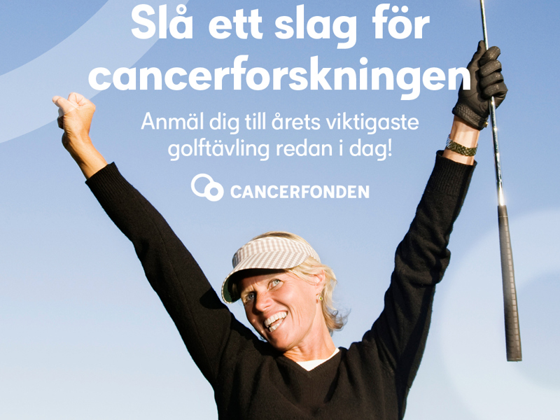Ett slag för Cancerfonden 14/6 – spela golf för en god sak