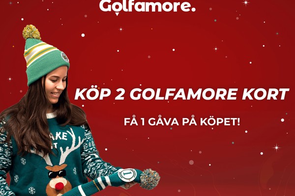 2 Golfamore kort + gåva på köpet = Årets julklapp