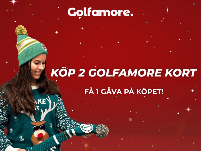 2 Golfamore kort + gåva på köpet = Årets julklapp